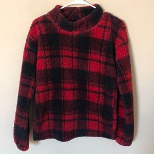 Maurices XS Buffalo Plaid Sherpa